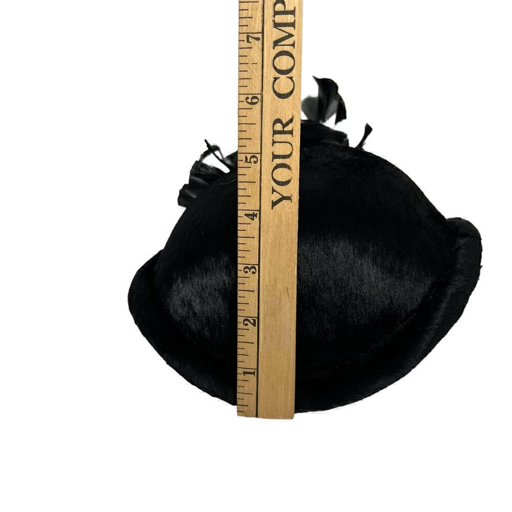 Ladies Vintage Feathered Fascinator Hat Black - Picture 9 of 10